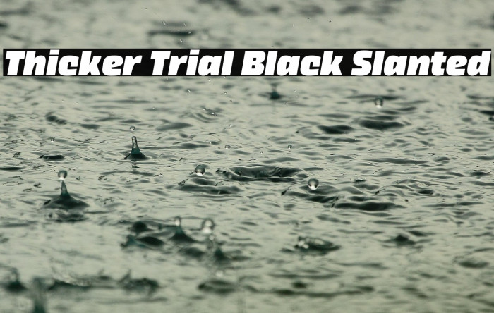 Thicker Trial Black Slanted Example 2