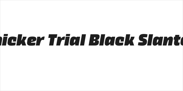 Thicker Trial Black Slanted Logo