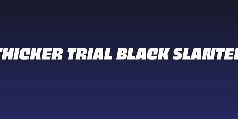 Thicker Trial Black Slanted Social Header