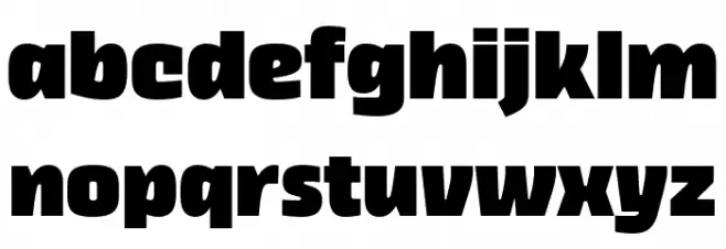 Thicker Trial Black Upright Schriftart Kleinbuchstaben