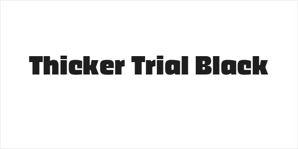 Thicker Trial Black Logo