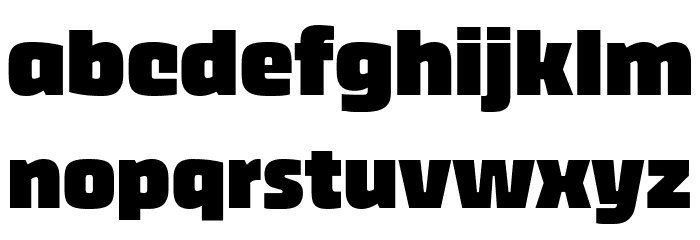 Thicker Trial Black Font LOWERCASE