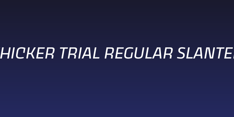 Thicker Trial Regular Slanted Social Header