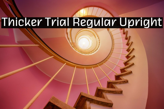 Thicker Trial Regular Upright Example 3