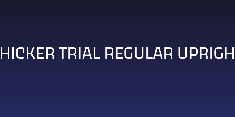 Thicker Trial Regular Upright Social Header