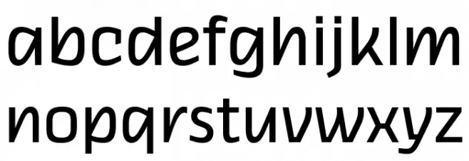 Thicker Trial Regular Upright फ़ॉन्ट लोअरकेस