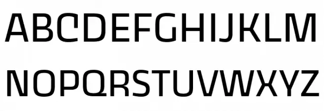 Thicker Trial Regular Schriftart Groß