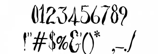 Thicket Font OTHER CHARS