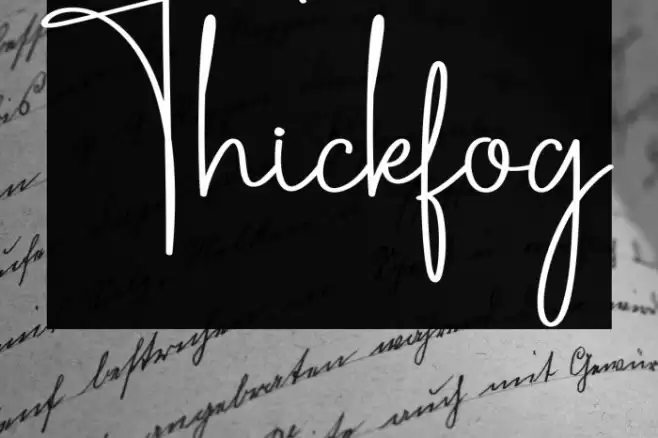 Thickfog Caratteri examples