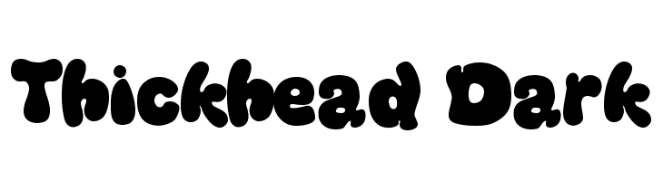 Thickhead Dark  Fuentes Gratis Descargar