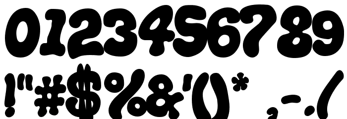 Thickhead Dark Font OTHER CHARS