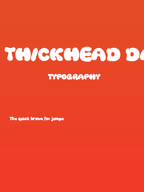 Thickhead Dark Poster