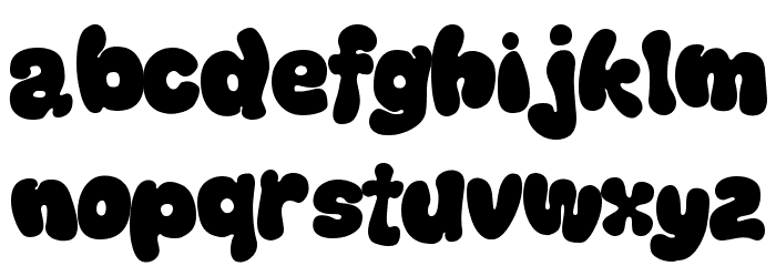 Thickhead Dark Font LOWERCASE