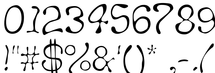 Thickhead Light Font OTHER CHARS