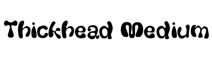 Thickhead Medium  font caratteri gratis