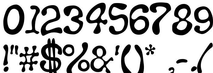 Thickhead Medium Font OTHER CHARS