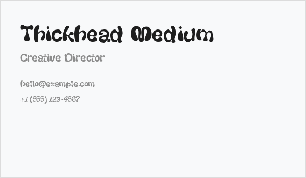 Thickhead Medium Business Card