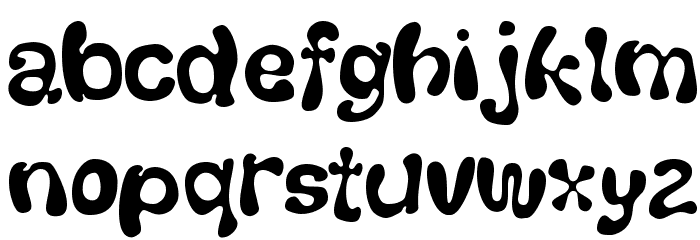 Thickhead Medium Font LOWERCASE