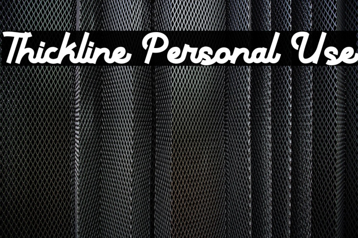 Thickline Personal Use Example 1