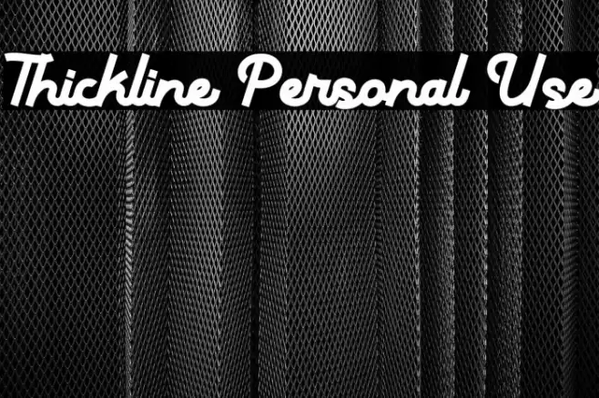 Thickline Personal Use Font examples