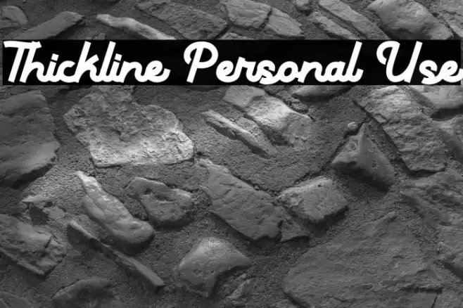 Thickline Personal Use Font examples