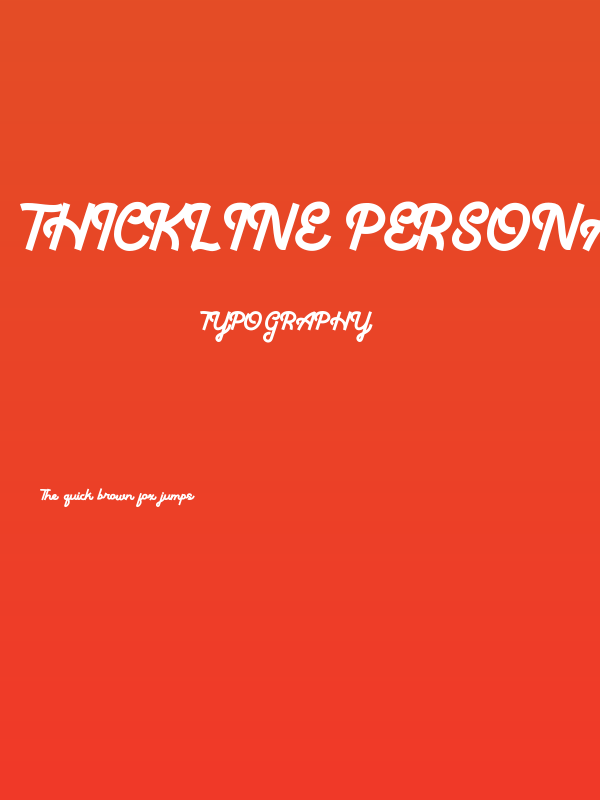 Thickline Personal Use Poster