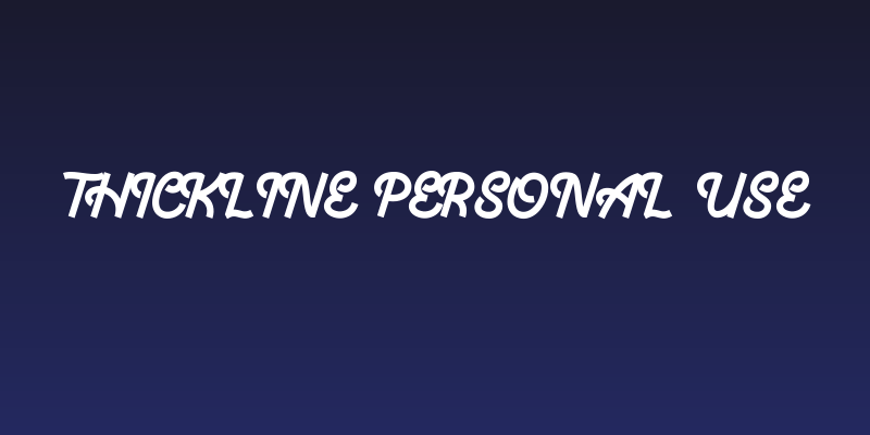 Thickline Personal Use Social Header