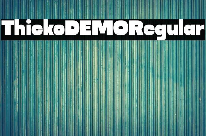 ThickoDEMO Regular Example 3