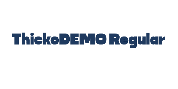 ThickoDEMO Regular Logo