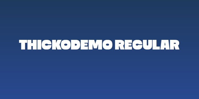 ThickoDEMO Regular Social Header