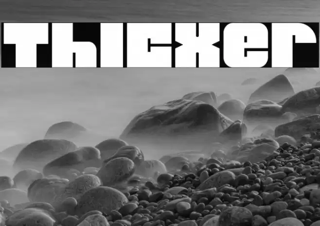Thicxer Font examples