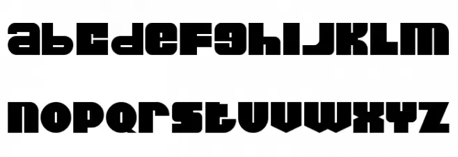 Thicxer 字体 小写