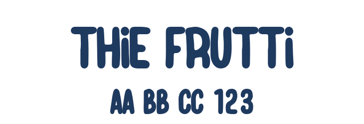 Thie Frutti Font Preview
