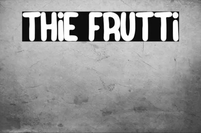 Thie Frutti Font examples