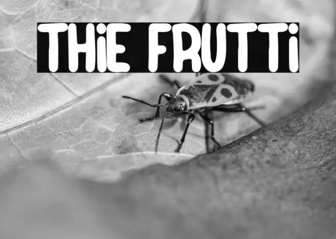 Thie Frutti Font examples