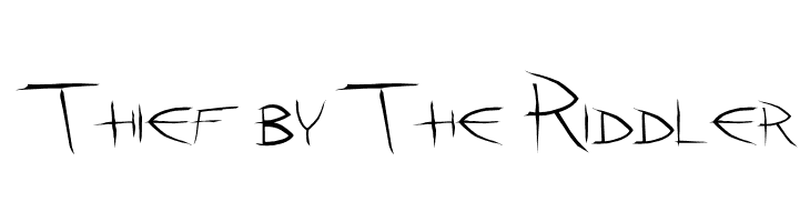 Thief by The Riddler  Free Fonts Download