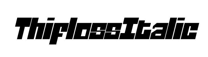 Thifloss Italic  免费字体下载