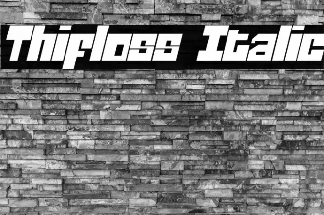Thifloss Italic خط examples