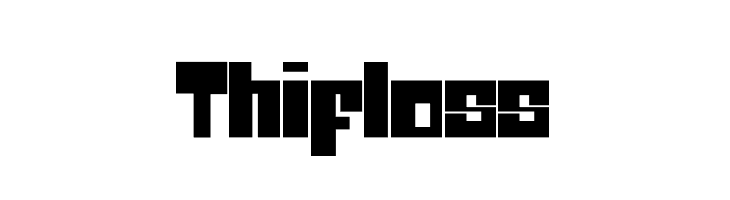 Thifloss  font caratteri gratis