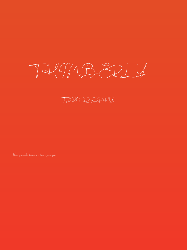 Thimberly Poster