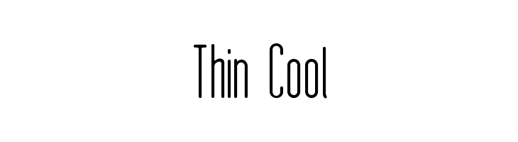Thin Cool Font