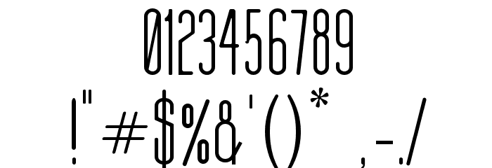 Thin Cool Font OTHER CHARS