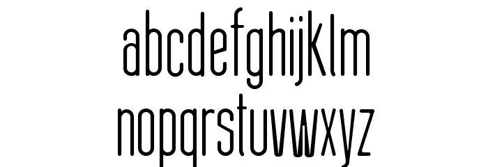 Thin Cool Font LOWERCASE