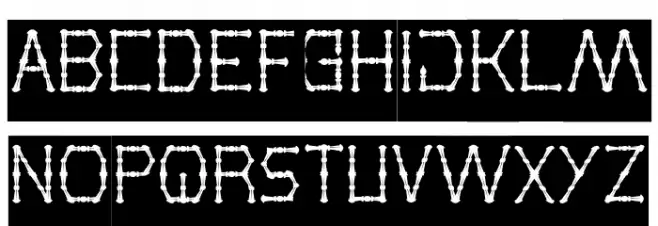 Thin Decorative-Inverse Schriftart Groß
