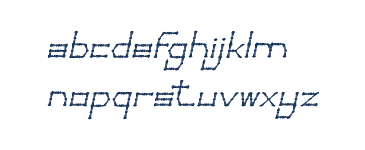 Thin Decorative Italic Lowercase
