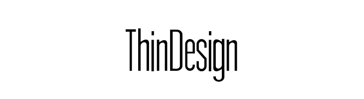 Thin Design  font caratteri gratis