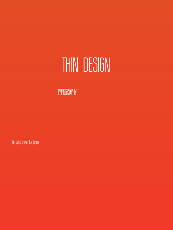 Thin Design Poster