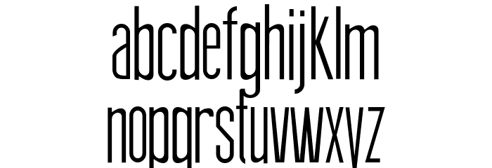 Thin Design Font LOWERCASE