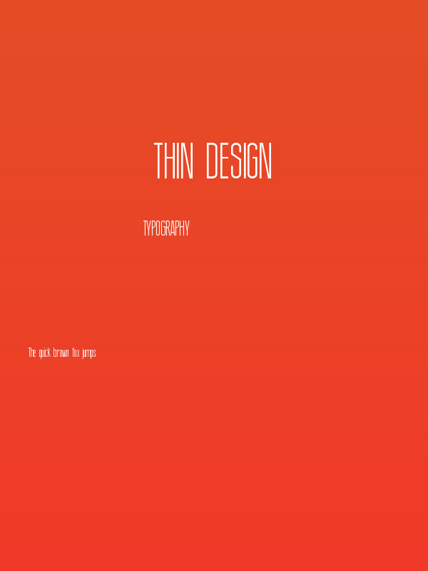 Thin Design Poster