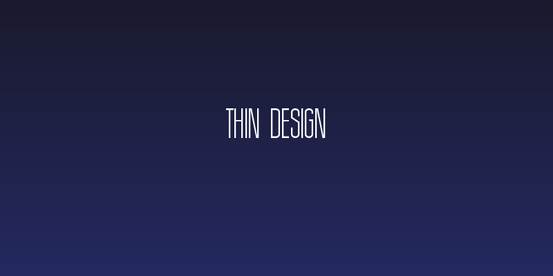 Thin Design Social Header
